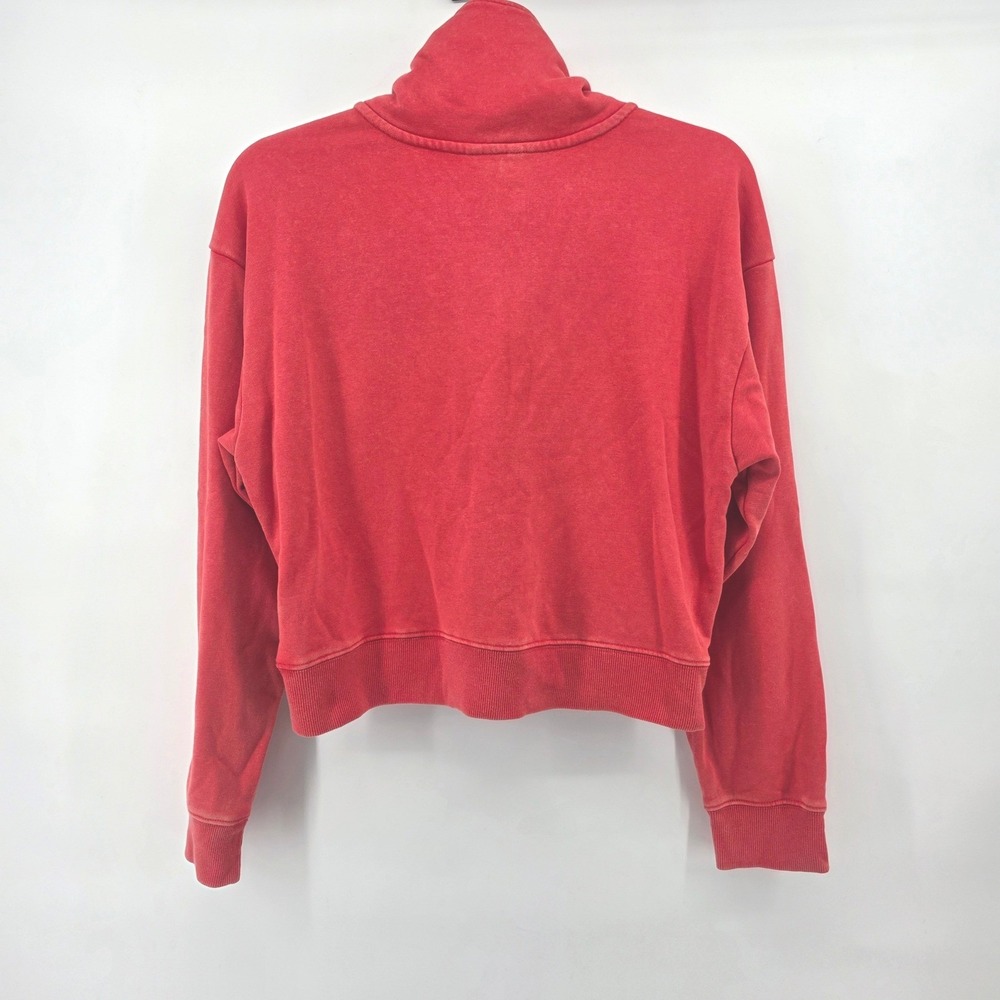 Prince Pickleball Orange Quarter Zip Pullover Sweatshirt Cropped Top‎ Women's XL - Picture 3 of 7